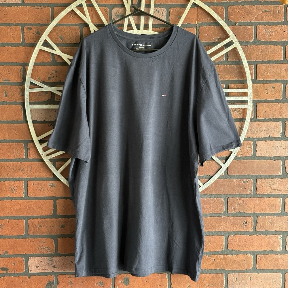 Men's‎ Tommy Hilfiger Short Sleeve Crew Neck Tee Shirt Navy Size 3XL